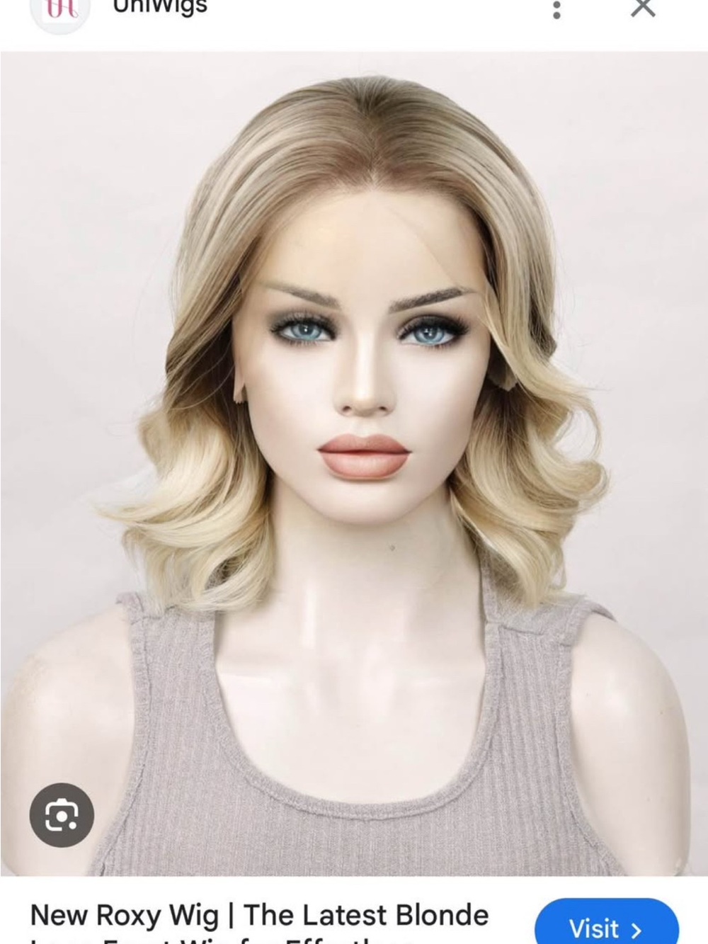 Roxy Short Blonde Lace Front Wig - Honey Blonde